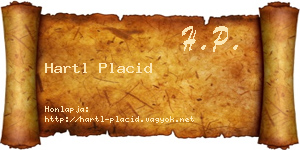 Hartl Placid névjegykártya